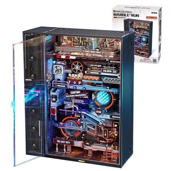 Kit de construcción de maquetas ROKR Marble Run The Last City Adults