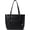 Black, variant on Womens Polished Pebble Leather Taylor Tote Black CC395-B4/BK One Size