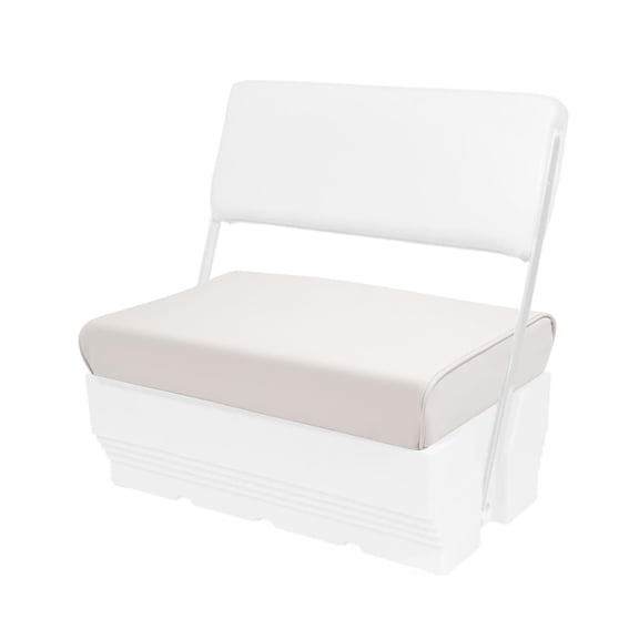 KOJEM 8WD156-R-S Replacement Seat Bottom Cushion Compatible with 8WD156 Series 70 Quart Swingback Cooler Seat Universal Pontoon Boat Parts for Fishing Pontoon Boat Yacht Plastic Foam White