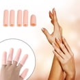 thumbnail image 4 of 5 uds tapa de uñas de Gel de silicona JShteea protección de la vaina del dedo cubierta de las yemas de los dedos agrietadas, 4 of 6