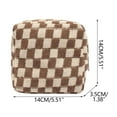 thumbnail image 2 of YiJuHui 1pcs Knit Coin Purse Checkerboard Makeup Bag Large Capacity Portable Cosmetic Organizer Storage Pouch for Women Travel Handbag Essentials, 2 of 7