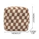 thumbnail image 2 of Bolsa De Almacenamiento Monedero de punto de gran capacidad con estampado de cuadros, bolsa de almacenamiento portátil para maquillaje y lápiz labial, color caqui (1 unidad) JASKFLY, 2 of 8