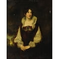 thumbnail image 2 of Style Of Thomas Lawrence 12x14 Gold Ornate Wood Frame and Double Matted Museum Art Print Titled - Portrait of Fanny Kemble, 2 of 4