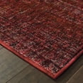 thumbnail image 4 of HomeRoots 510263 2 x 8 ft. Red Gray Deep & Charcoal Power Loom Stain Resistant Runner Area Rug, 4 of 5