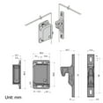 thumbnail image 3 of Ensemble de Verrous de Porte d'Armoire pour Caravanes, Tiroirs et Verrous avec Vis, 3 of 5