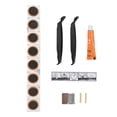 thumbnail image 3 of Bike Repair Kit Rubber Patch Repair Box Portable Tire Patching Tools Repair Kit, 3 of 9