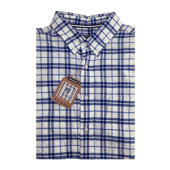 Cremieux Classics Button Down Shirt, White Multi, 2XT