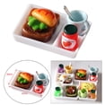 thumbnail image 4 of Decoraciones en Miniatura con Bandeja CUTICAT para Juguetes Hamburguesa Vegetariana 1:12, 4 of 8