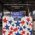thumbnail image 3 of Bathroom Scale, Highly Accurate Digital Body Scale,Precisely Measures Weight up to 400 lbs-Pattern Of Red And Blue Stars, 3 of 4