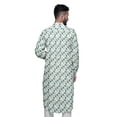 thumbnail image 4 of Atasi Asymmetric Style Rayon Mens Kurta Printed Long Casual Kurta Shirt, 4 of 6