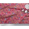 thumbnail image 2 of Soimoi Rayon Crepe Fabric Fish,Mermaid & Starfish Ocean Print Fabric by The Yard 46 Inch Wide, 2 of 3