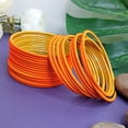 thumbnail image 2 of Efulgenz Indian Bangle Set Plain Matte Finish Metal Wedding Bangles Set Plain Alloy Bangles Bollywood Bracelets Bridal Bangle Set Fashion Jewelry Accessories for Women (24 Pcs) Size 2.4, 2 of 7