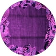 thumbnail image 1 of Ahgly Company Indoor Round Abstract Pink Modern Area Rugs, 3' Round, 1 of 4