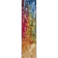 thumbnail image 3 of Unique Loom Outdoor Modern Collection Area Rug - Glide (2' x 8' Runner Multi/Blue), 3 of 9