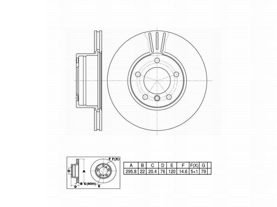 Winstop Brake Rotor, Front WS232896, BMW 528i 2000-1997