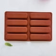 thumbnail image 5 of Molde de Silicona para Galletas con Dedos de 4 Uds, Molde para Hornear Barras de Cereales con 8 Cavidades, Molde para Barras de Chocolate, para Dulces, Pan, Muffins y Jabón, 5 of 5