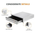 thumbnail image 4 of 30 W x 6.5H x 23D Inch Outdoor Kitchen Drawers, Stainless Steel BBQ Access Drawers, Flush Mount BBQ Drawers for BBQ Island or Grill Station, Silver, 4 of 7