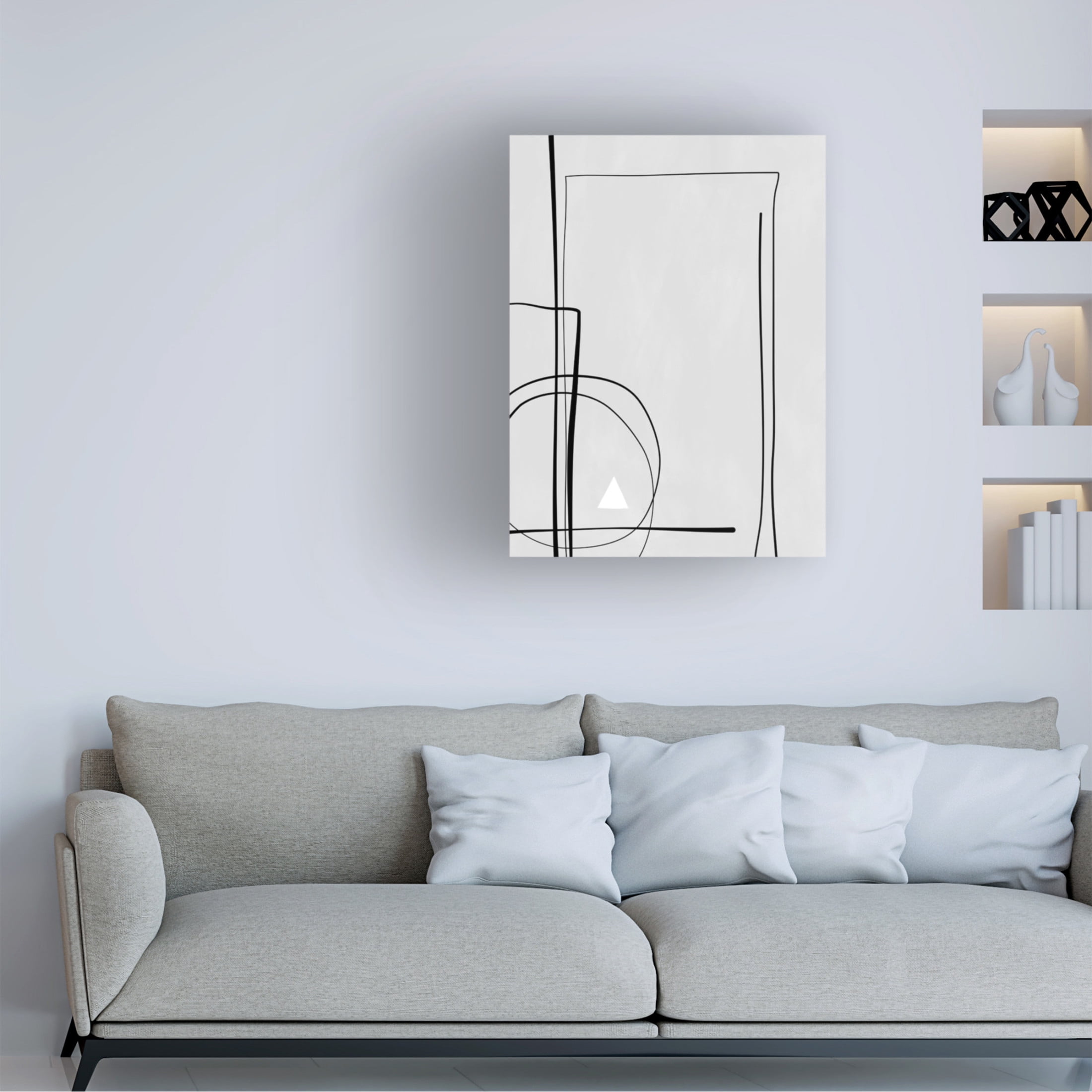 Trademark Fine Art Elena Ristova  blackawhite37 Canvas Wall Art