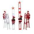 thumbnail image 5 of kiskick Electric Music Santa Ornament, Eye-catching, Exquisite Anti-fade, Long-lasting, Santa Claus Climbing Ladder Ornament for Christmas, 5 of 8