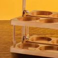 thumbnail image 4 of Portable Portable Beer Bottle Rack Pure Color Foldable Beverage Storage Rack Picnic Beer Handle Basket, 4 of 5