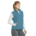 thumbnail image 2 of Women's Polar Fleece Zipper Vest Sleeveless Jacket, Steel Blue XL, 1 Pack, 2 of 8