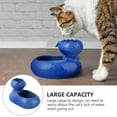 thumbnail image 4 of BESTYASH 1Pc Blue Ceramic Cat Drinking Fountain Creative Lotus Shape Durable Water Feeder, 4 of 4