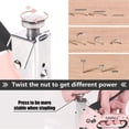 thumbnail image 2 of SHALL Staple Gun Heavy Duty, 3-in-1 Upholstery Staple Gun Kit with 3000 Staples, Staple Remover, Manual Brad Nailer with Specific Staples Outlet Position Indicator Pink, 2 of 6