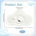 thumbnail image 2 of Cloud Trinket Dish 5.31x8.27x1.1inch Cloud Shape Ceramic Jewelry Plate WhiteSmoke Jewelry Tray Decorative Jewelry Organizer Cloud Jewelry Storage Tray for Earrings Necklace Ring DIY Making, 2 of 7