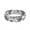 Pack D: Black and White Flowers, variant on ThunderFit Silicone Wedding Rings for Women, Printed Design Breathable Rubber Engagement Bands 5.5mm Wide 1.8mm Thick