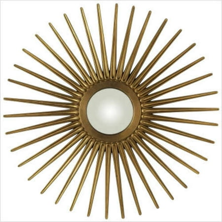 Cooper Classics Sunburst Mirror in Antique Gold