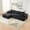 Black, variant on 108" L-Shaped Chenille Sectional Sofa, Cloud Style Modular Couch with Chaise, Cup Holders and Side Pockets, Compression Sofa No Assembly Required for Living Room Apartment, Beige