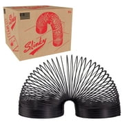 Just Play Collector’s Slinky The Original Walking Spring Toy, Black Metal Slinky, Toys for 3 Year Old Girls and Boys, Party Favors, Fidget Toys, Preschool Ages 5 up