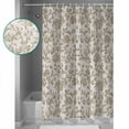 thumbnail image 4 of Farmhouse Khaki Bathroom Curtain 78 Inch Shower Curtain with Hooks, Vintage Flower Leaf Botanical Plant Waterproof Polyester Bath Curtain Washable Bathtub Curtain 36''x 78'', 4 of 6