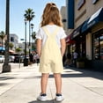 thumbnail image 5 of VOUZZA Kids Overalls Summer Casual Solid Color Bib Overalls Short Jumpsuit Romper Shorts Pants 4-13Y, 5 of 9