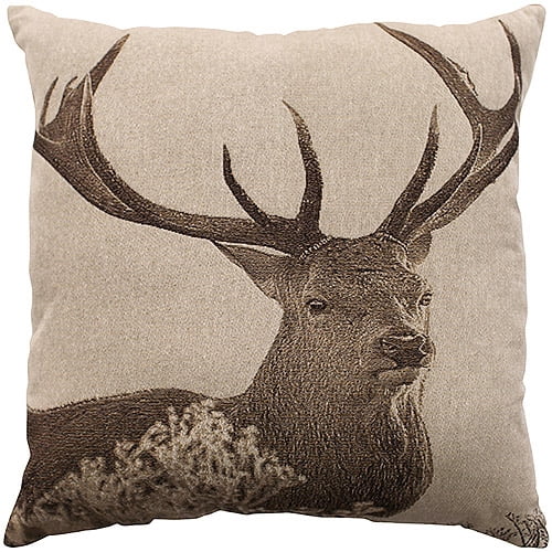 Better Homes Gardens Decorative Throw Pillow Deer 18 Walmart Com Walmart Com