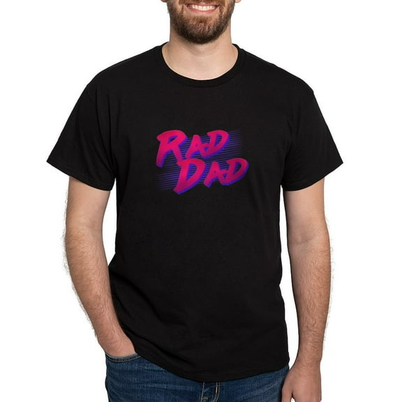 CafePress - Best Gift For Dad Rad Dad Retro T Shirt - Men's Classic Graphic Cotton T-Shirt