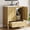 30 inches Natural, variant on 30" Bathroom Vanity with Sink, Freestanding Wooden Bathroom Vanity Cabinet with Soft-Closing Door and Metal Handle, Modern Floor Standing Storage for Small Spaces，Natural Wood