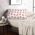 thumbnail image 6 of Fuzoiu Strawberry Print Fuzzy Pillowcases, Super Soft Pillow Case Cover with Zipper for Bedroom, Sofa, Couch,Cozy Pillow Shams for All Seasons-20"x30", 6 of 6