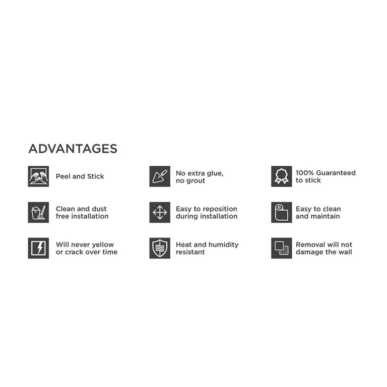 Smart Tiles 10.95 in x 9.70 in Peel and Stick Self-Adhesive Mosaic Backsplash Wall Tile - Subway Fondi (4-Pack) Smart Tiles 10.95 in x 9.70 in Peel and Stick Self-Adhesive Mosaic Backsplash Wall Tile - Subway Fondi (4-Pack)