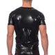 thumbnail image 5 of Camiseta de manga corta y camiseta interior de poliéster para hombre, de verano, brillante, ajustada, a la moda, moldeadora, estilo discoteca., 5 of 5