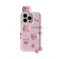 thumbnail image 1 of Retro Phone Case for iPhone 14 Pro Max,Kawaii 3D Cartoon Retro Classic Cellular Phone with Keychain Soft Silicone Shockproof Protector Cute iPhone 14 Pro Max Case for Girls Women, 1 of 5