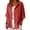 Red, variant on LEKODE Everyday Spring Office Outer Blazer Womens Stand Collar 3/4 Rolled Sleeve Dual Pockets Short Soft Solid Linen Layering Jacket Red XL