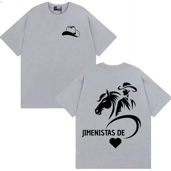 Yeison Jimenez T-Shirt Imprimé Double Face Hommes Femmes T-Shirts Mode Hip Hop Pur Coton T-Shirt Décontracté Mode Urbaine,TTTG,Gary
