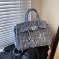 thumbnail image 2 of Niche Design Bag  Spring and Summer New Denim Blue High-end Texture Large Capacity Commuting Shoulder Crossbody Bag, 2 of 6