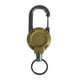 thumbnail image 2 of Llavero retráctil con porta credencial, retractor de llavero pesado Caqui, 2 of 9