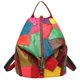 thumbnail image 1 of Mochila Mochila De Cuero De Mujer Bolso Mochila De Cuero De Vaca Patchwork Degradado, 1 of 5