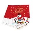 thumbnail image 4 of Ensemble de Vaisselle de Fête de Noël et Nouvel An 24 Pcs Nappe Jetable Plateau en Papier, 4 of 7