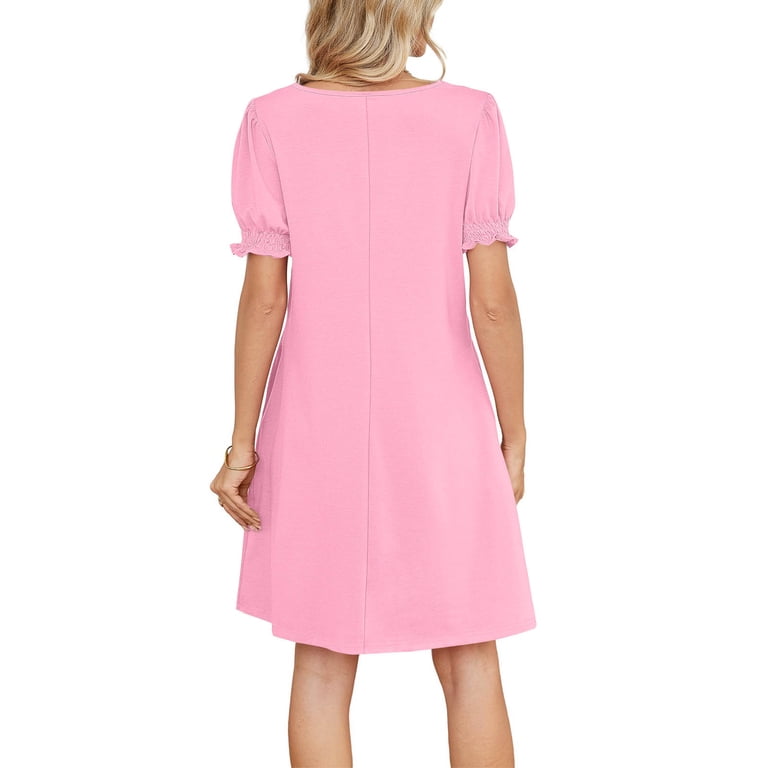peach empire waist dress My Lush Oasis Empire Waist Dress In Pink And Peach – Myra USA main image 1