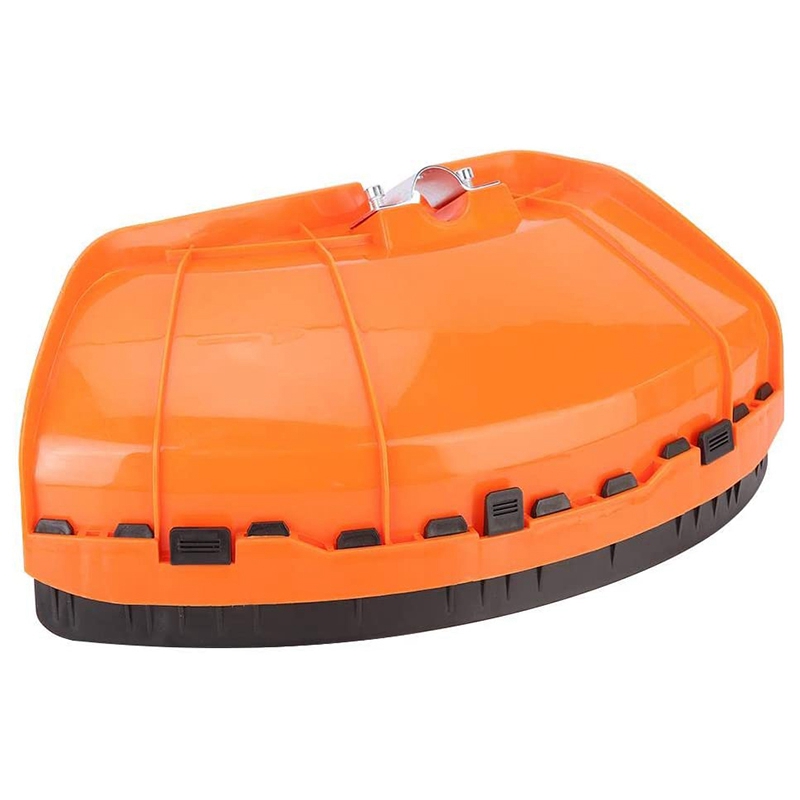 Symkmb Universal Brush Cutter Shield Lawn Mower Guard Plastic Orange Plastic