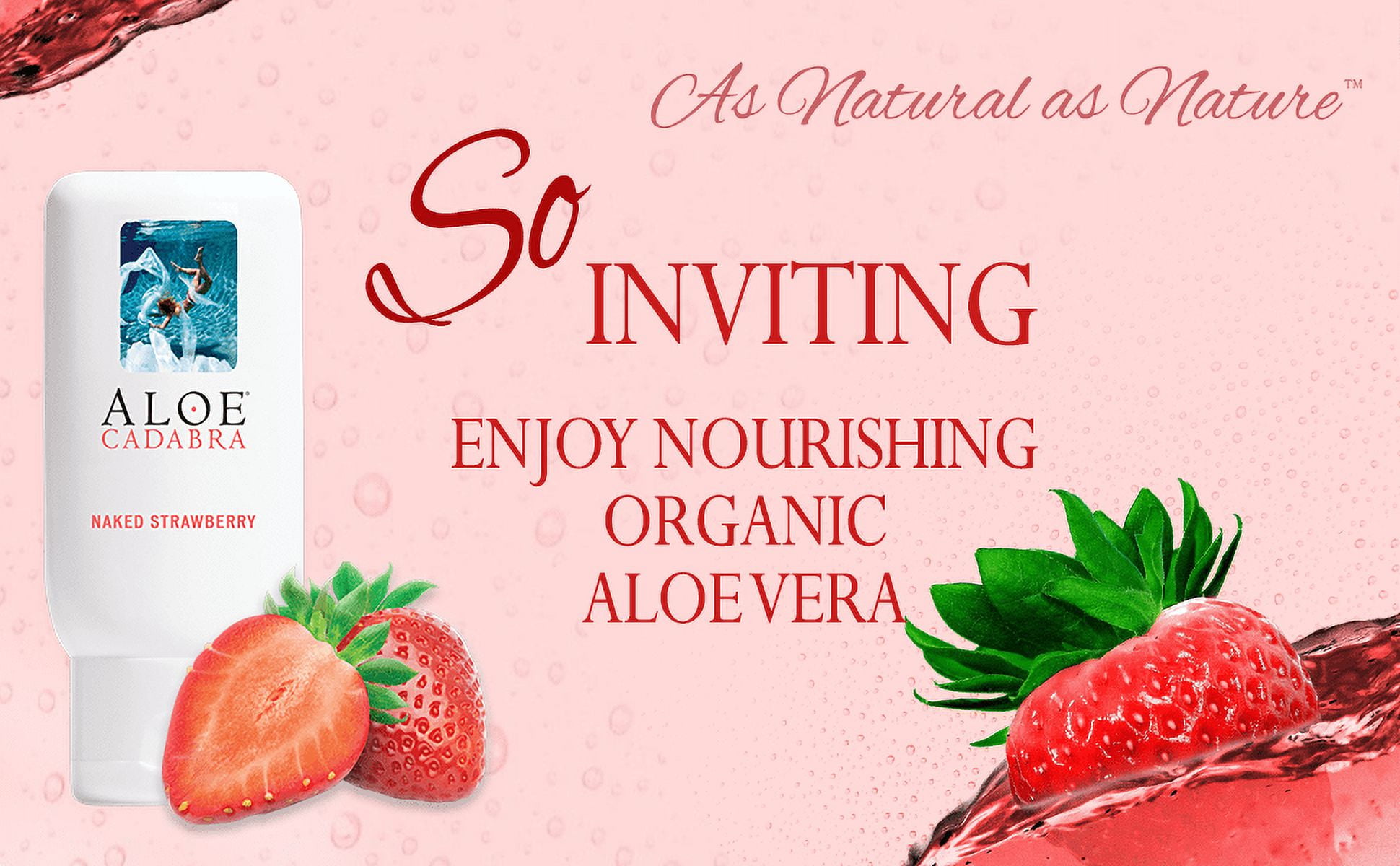 Aloe Cadabra Organic Natural Personal Lube Vegan Edible Naked Strawberry 2.5 oz 2 Pack - Walmart.com Aloe Cadabra Organic Natural Personal Lube Vegan Edible Naked Strawberry 2.5 oz 2 Pack - Walmart.com